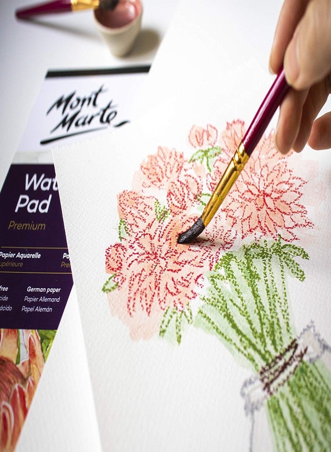 Mont Marte Watercolor Pad - 300 GSM, 12 Sheets, A4 (White) - Image 2